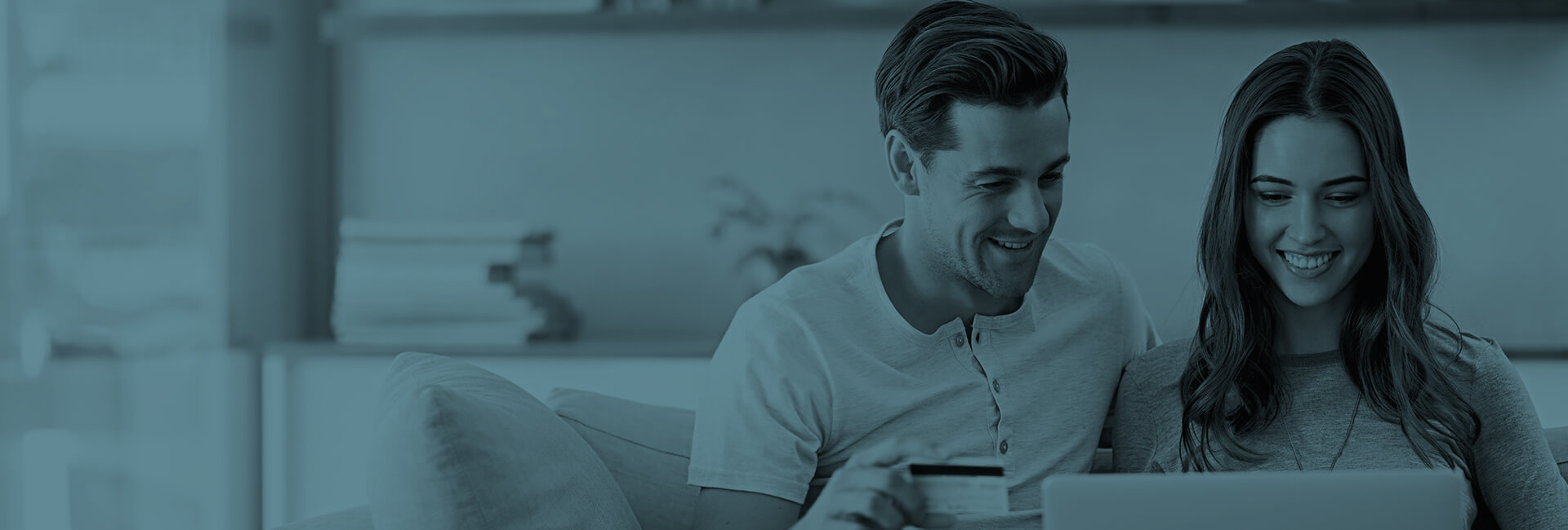 couple paying a bill online together