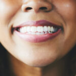 Closeup of a Black woman smiling