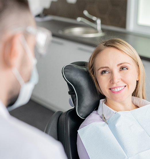 woman at the dentist