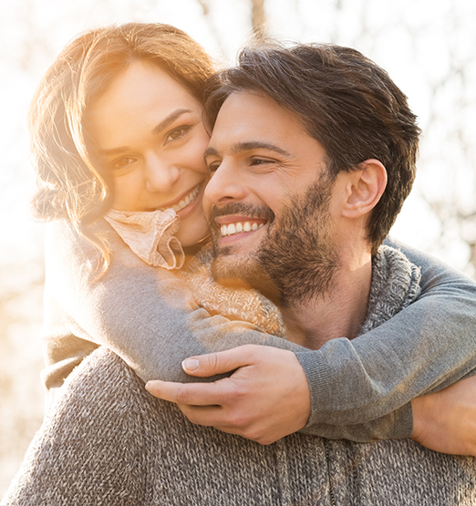 smiling couple