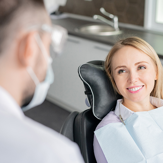 woman at the dentist
