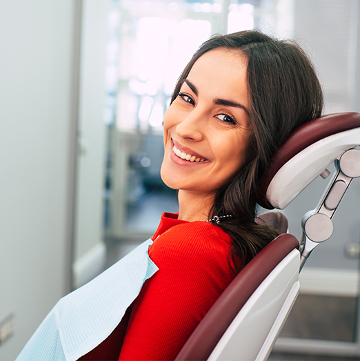 woman at the dentist